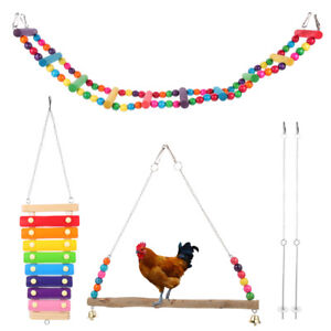  Alloy Parrot Foraging Set Pet Hanging Plaything Wooden Toys
