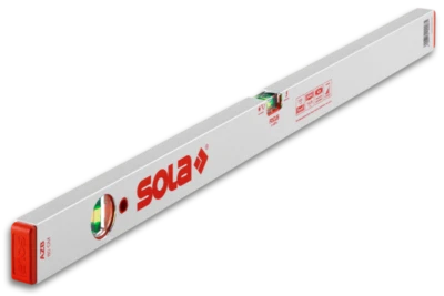 LIVELLA SOLA AZB A BOLLA D'ARIA IN ALLUMINIO ANODIZZATO ARGENTO 2 BOLLE - Immagine 1 di 4