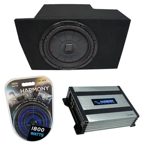 05-14 Ford Mustang Coupe Kicker CompVT CVT10 Single 10 Sub Box & HA-A400.1 Amp - Picture 1 of 8