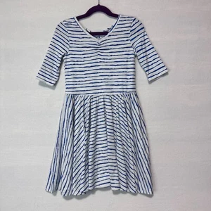 Dotdotsmile Dress Size 7 Blue and White Stripes New With Tags - Picture 1 of 6