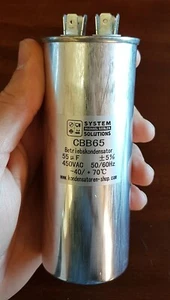 Motore Condensatore/Condensatore 50/60Hz 55uF / Μf CBB65 450 VAC, Steckanschl - Bild 1 von 3