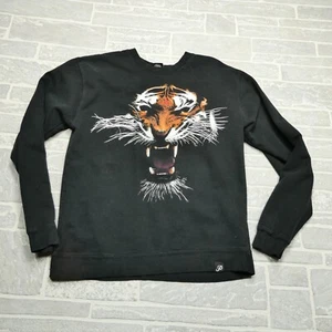 Primitive Apparel Sweater Adult Large Fire Tiger Graphic Skater Grunge Y2K - Picture 1 of 8