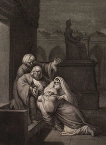 Achille Lefèvre Voltaire Mahoma el profeta grabado a Moreau alrededor de 1850 - Imagen 1 de 4