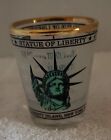 Vintage Statue of Liberty Shot Glass - Gold Trim -  22K Gold By ASTAR