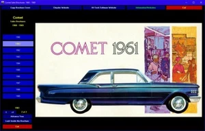 Mercury Comet Verkaufsbroschüren 1960 - 1969 digitale Sammlung - Bild 1 von 7