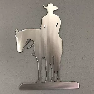 Cowboy Metal Wall Decoration Skilwerx 12 x 9 Western 2 - Picture 1 of 3