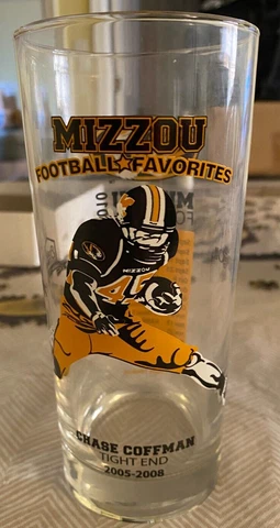 Missouri Tigers Mizzou Football Favorites Chase Coffman MFA Oil Break Time Glass Cover