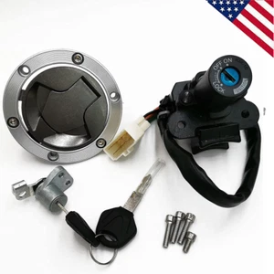 Ignition Switch Seat Gas Cap Cover Lock Key Set For Kawasaki Ninja EX250 EX300 - Picture 1 of 12