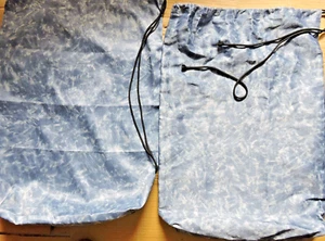 2x Waterproof Fabric Laundry Bag Drawstring Sucks Blue Camo Print 65x45cm Travel - Picture 1 of 5