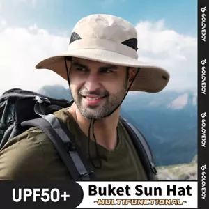 Cappello unisex a tesa estiva da esterno per pesca campeggio caccia viaggio visiera cappello sole - Foto 1 di 11