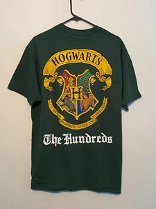HARRY POTTER x The Hundreds HOGWARTS T Shirt Men Large Forest Green School Crest - Picture 1 of 8