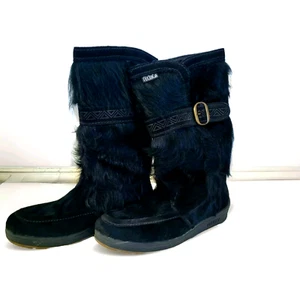 Botas TENICA, negras, piel de cabra, hechas en Italia, media pantorrilla, talla 47 / EE. UU. 8 - Imagen 1 de 6