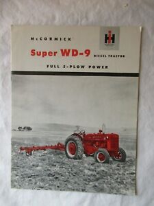 IH International McCormick Farmall Super WD-9 Diesel Tractor Brochure Original