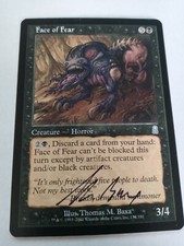 Face of Fear ARTIST PROOF Odyssey signed by Thomas Baxa MTG