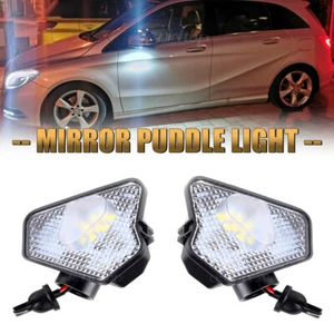 2x Lámpara LED debajo del espejo retrovisor charco luz para Mercedes Benz clase B W204 W212 W176 - Imagen 1 de 9