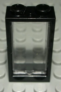 Lego Fenster 1x2x3 Schwarz mit Transparenter Scheibe - Bild 1 von 1
