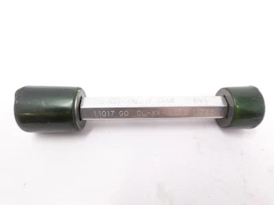 Medidor de pasador de enchufe Glastonbury 1,1017" Go 1,1025" No Go Clase XX calibre liso DW6 Foto 1 de 4