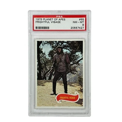 1975 Topps Planet of the Apes Frightful Visage #65 PSA 8 - Image 1 of 2