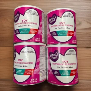 Parent's Choice 22oz Soy Infant Formula Lot Of 4 Cans Exp/07/26/2026 - Picture 1 of 1