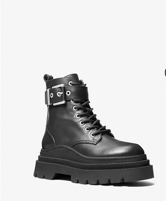 Michael Kors Black Combat Boots Size 9 ❤️❤️❤️❤️ - Image 1 of 4