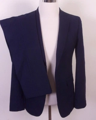 Usado en Excelente Condición Traje Egara Naranja/Azul Marino Mezcla Rayón 2 Piezas Calce Extremo Ajustado 36 R Foto 1 de 4