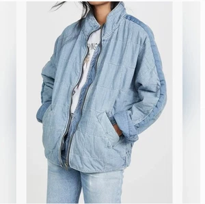 Free People Dolman Denim Zipper Jacket - Bild 1 von 8