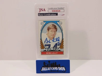 BOB LILLY SIGNED 1972 TOPPS Football Card #280 JSA SLAB Authentic AUTO - Image 1 of 4