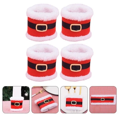  4 Pcs Anelli Per Tovaglioli Da Tavola Anello Portatovagliolo Fibbia - Immagine 1 di 4