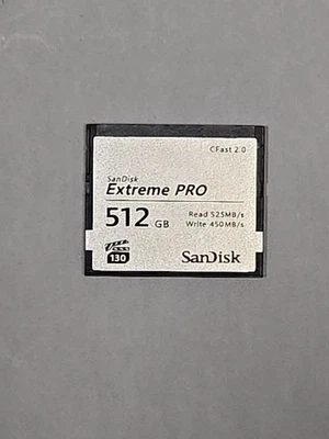 SanDisk 512gb CFast 2.0 Extreme Pro Memory Card SDCFSP-512G-A46D - Image 1 of 3