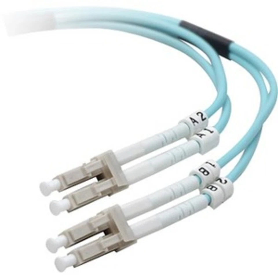 BELKIN F2F402LL-04M-G 4M Fiber Optic Cable 10Gb Aqua Multimode Lc/Lc Duplex - Image 1 of 1