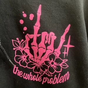 The Whole Problem Women’s Medium Black And Pink Hoodie - Picture 1 of 8