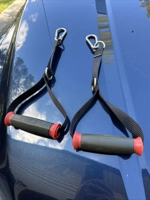Set of 2 Bowflex Revolution Handles OEM Hand Grips Pair w/ Clip FREE SHIPPING - Image 1 of 4