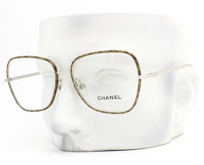 Chanel 2188J 127 Gafas Marrón Borde Tortuga Plata 53mm con Bolsa Foto 1 de 4