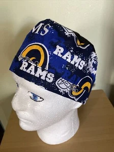 Rams Medical Scrub Skull Cap Hat - Picture 1 of 3