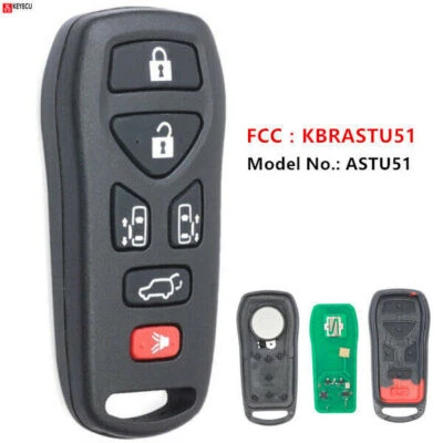 for Nissan Quest 2004-2009 Remote Control Car Key Fob 6 Button FCC ID KBRASTU51 - Изображение 1 из 4