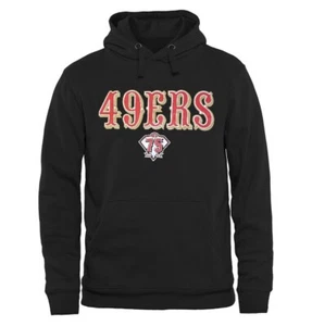 Sudadera con capucha negra 75 aniversario Fanatics San Francisco 49ers para hombre mediana - Imagen 1 de 1