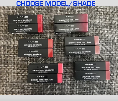(2 pks) MAC LIPSTICK (FULL SIZE): CHOOSE YOUR MODEL & SHADE  - Image 1 of 4