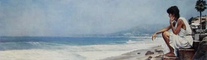 Steve Hanks, "Shore Steps", 2 opciones, póster e impresión pequeña enmarañada - Imagen 1 de 3