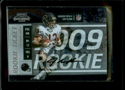 JOHNNY KNOX 2009 CONTENDERS ROOKIE TICKET AUTO - CHICAGO BEARS  *9715 - Image 1 of 2