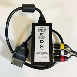 Official OEM Xbox Advanced AV Pack Adapter w/ AV Cables X08-25261 