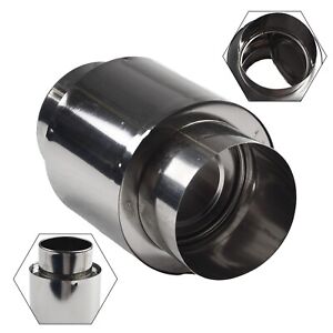Stove Pipe Chimney Tent Pipe Flue Extension Tube Adapter for Wood Log Burning