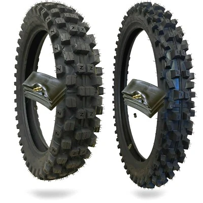 120/80-19 and 80/100-21 Tire and Inner Tube Combo Motocross Dirt Bike - Image 1 of 4