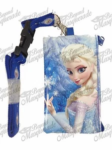 Disney Frozen Key Chain Lanyard ID Holder Detachable Coin Purse [Royal Blue] - Picture 1 of 2