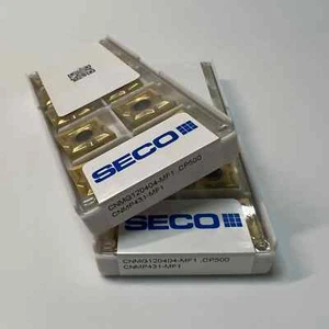 SECO / CNMG120404-MF1,CP500 /Original genuine CNC alloy blade 10 PCS - Picture 1 of 3