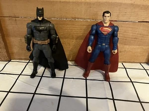 6” Super Man& Batman Figure Lot - Picture 1 of 2