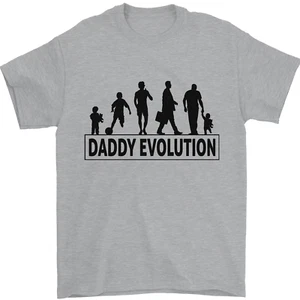 Daddy Evolution Fathers Day Mens T-Shirt 100% Cotton - Picture 1 of 101