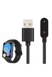 Kabel USB 2.0 100 cm kabel ładujący do smartwatcha Huawei Watch Fit 2 w kolorze czarnym - Zdjęcie 1 z 1