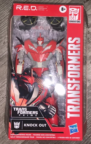 Transformers R.E.D. Prime Knock Out 6 Inch Action Figure Cover