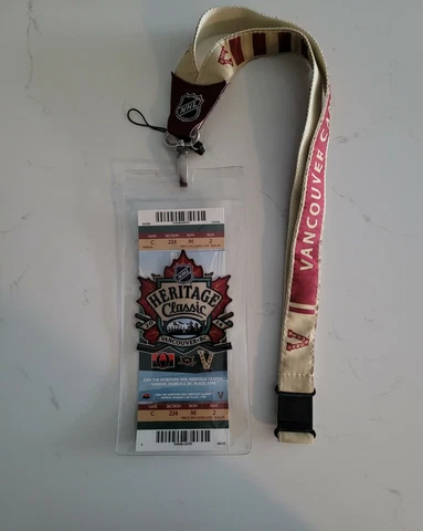 2014 NHL Heritage Classic Vancouver Canucks VS Ottawa Senators Ticket Stub Cover