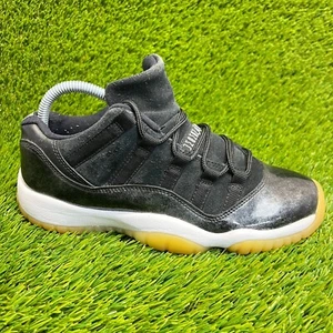 Nike Air Jordan 11 Retro Low Barons Boys Size 6Y Black Basketball Shoes Sneakers - Picture 1 of 10